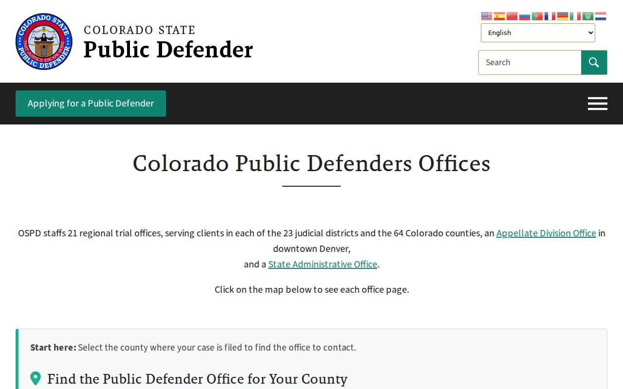 Ouray County arrest records and court charges public defender office lookup