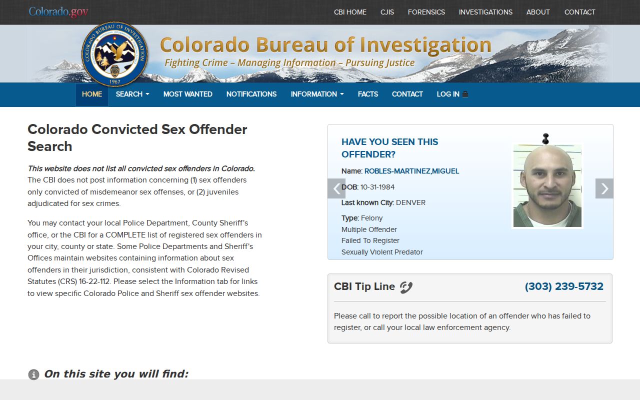 Ouray County criminal court records Colorado CBI registry search