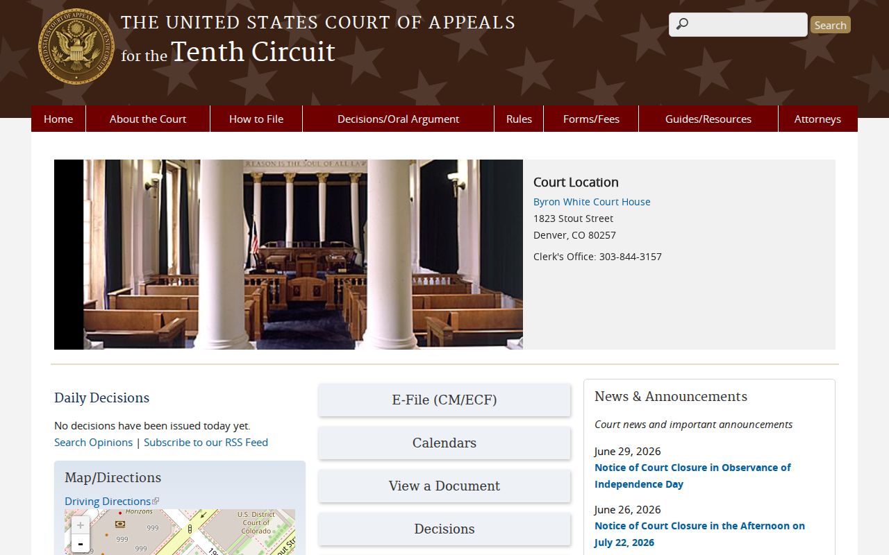 Ouray County District Court federal appeal records in the Tenth Circuit
